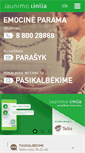 Mobile Screenshot of jaunimolinija.lt